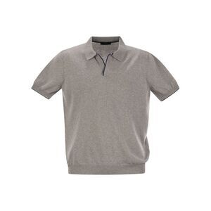Fay Men Cotton Buttonless Polo Shirt